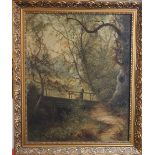 G FIELDING (19th century) British, Woodland Scenes, two oils on canvas (relined), framed.