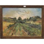 M RUIZ, Spanish Landscape, oil, signed, framed. 71.5 x 52.5 cm.