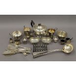 A quantity of silver and silver plate