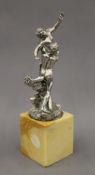 A Continental 800 silver figural group modelled as GIAMBOLOGNA'S The Rape of the Sabine Women,