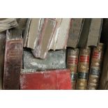 A quantity of books, some leather bound, including a Victorian Bible.