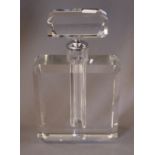 A large crystal Chanel style scent bottle. 26 cm high.