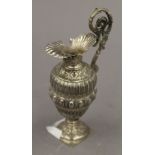 A miniature antique silver ewer, impressed mark G Accarisi Firenze. 11.5 cm high. 72 grammes.