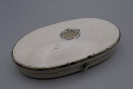 A 19th century French etui set with silver fitments. 12 cm wide.