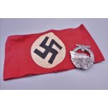 A Nazi badge and arm band