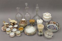 A quantity of ceramics and glass,