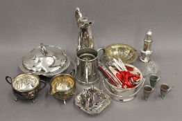 A small quantity of silver plate