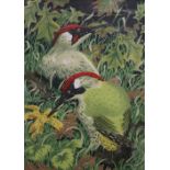JOHN TENNENT, Green Woodpeckers, limited edition print, numbered 8/65, signed and dated 1970,