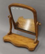 A Victorian toilet mirror. 58 cm high.