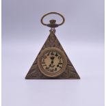 A Masonic pocket watch. 6.75 cm high.