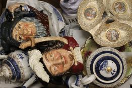 A quantity of miscellaneous ceramics, including Doulton character jugs.