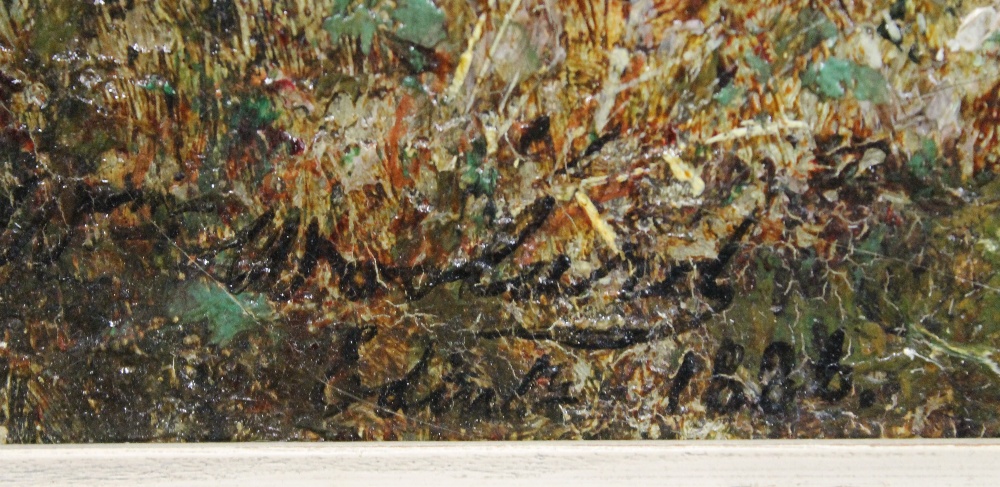 SCOTTISH SCHOOL, The Wood Gatherer, oil on canvas, framed. 59.5 x 44.5 cm. - Image 2 of 3