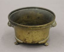 An 18th century Chinese bronze censer, the underside with cast six character mark. 9.