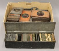 A large collection of magic lantern slides