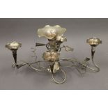 A Chinese silver epergne, maker's mark of YC. 52 cm wide. (39 troy ounces).