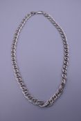 A 925 silver necklace. 44 cm long. 50 grammes.