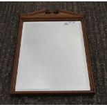 A Victorian Maple and Co mirror. 96 cm high.