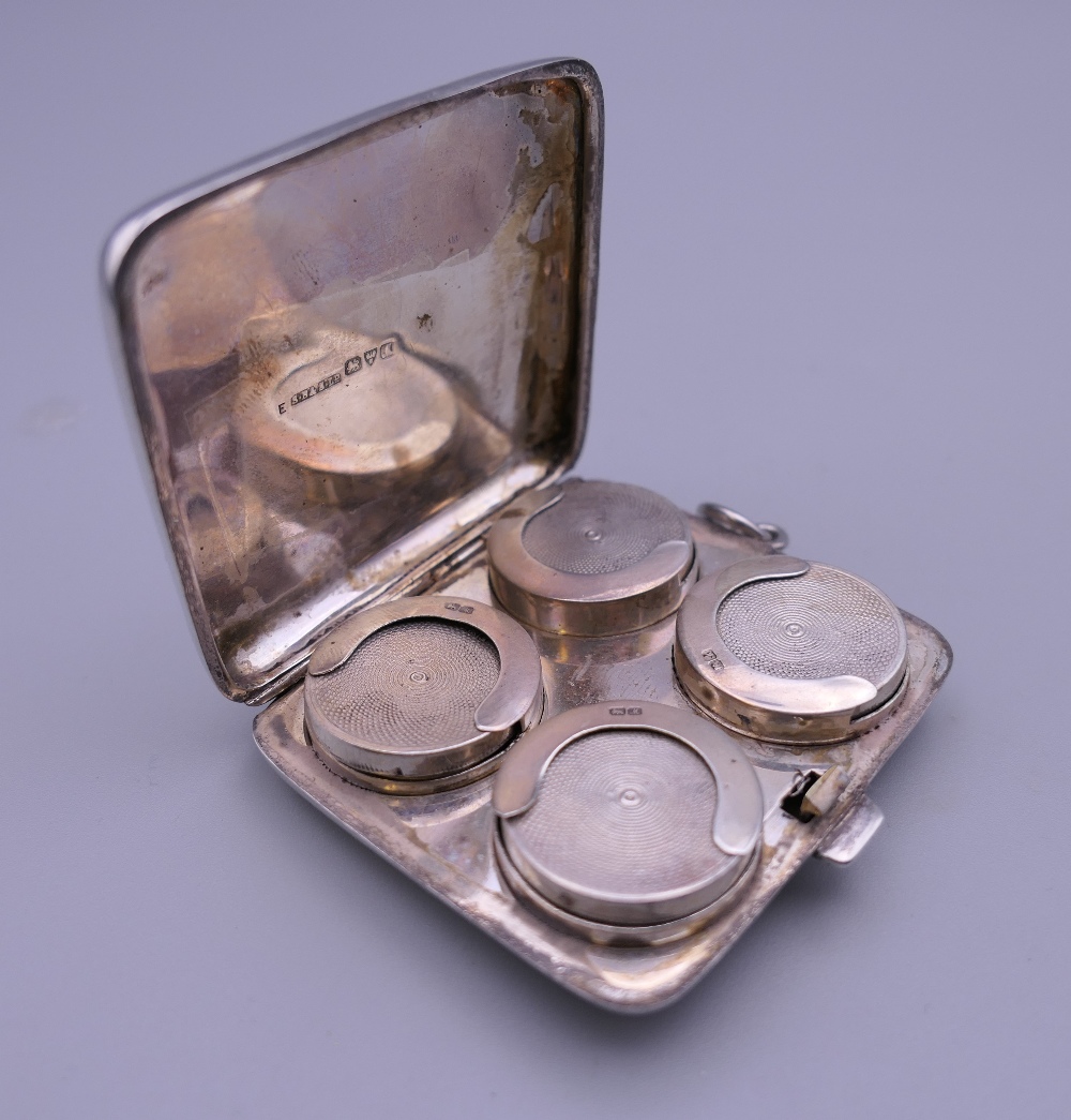 A silver sovereign holder/case, hallmarked for Chester 1912. 5.5 cm wide. 71.2 grammes. - Image 3 of 6