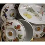 A quantity of Wedgwood and Coalport white porcelain tea and dinner wares and a quantity of