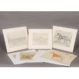 LIONEL HAMILTON-RENWICK (1917-2003) British (AR), A collection of various Equestrian sketches,