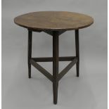 A cricket table. 78 cm diameter.