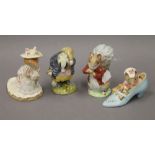 Three Beswick Beatrix Potter's figures: Tommy Brock,