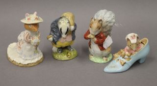 Three Beswick Beatrix Potter's figures: Tommy Brock,