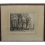 GEORGE H ROSE, Country House Views, etching, signed to margin, framed and glazed. 32 x 24 cm.