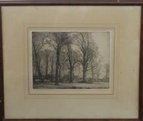 GEORGE H ROSE, Country House Views, etching, signed to margin, framed and glazed. 32 x 24 cm.