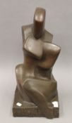 JOHN BROWN, Abstract Study, resin bronze. 50 cm high.