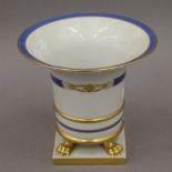 A Herend porcelain vase. 19 cm high.