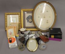 A quantity of various prints, cameras, silver plate, etc.