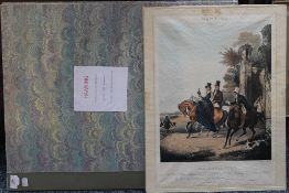 A set of four coloured plates painted by F G TURNER, engraved by R G Reeve 1839, Hawking Scenes. 39.