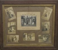 An early 20th century Convalescent Depot Concert Party, photograph montage, framed and glazed.