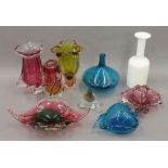 A collection of Art glass