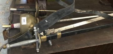 Four fencing swords