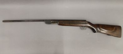 A vintage Hungarian air rifle. 108 cm long.