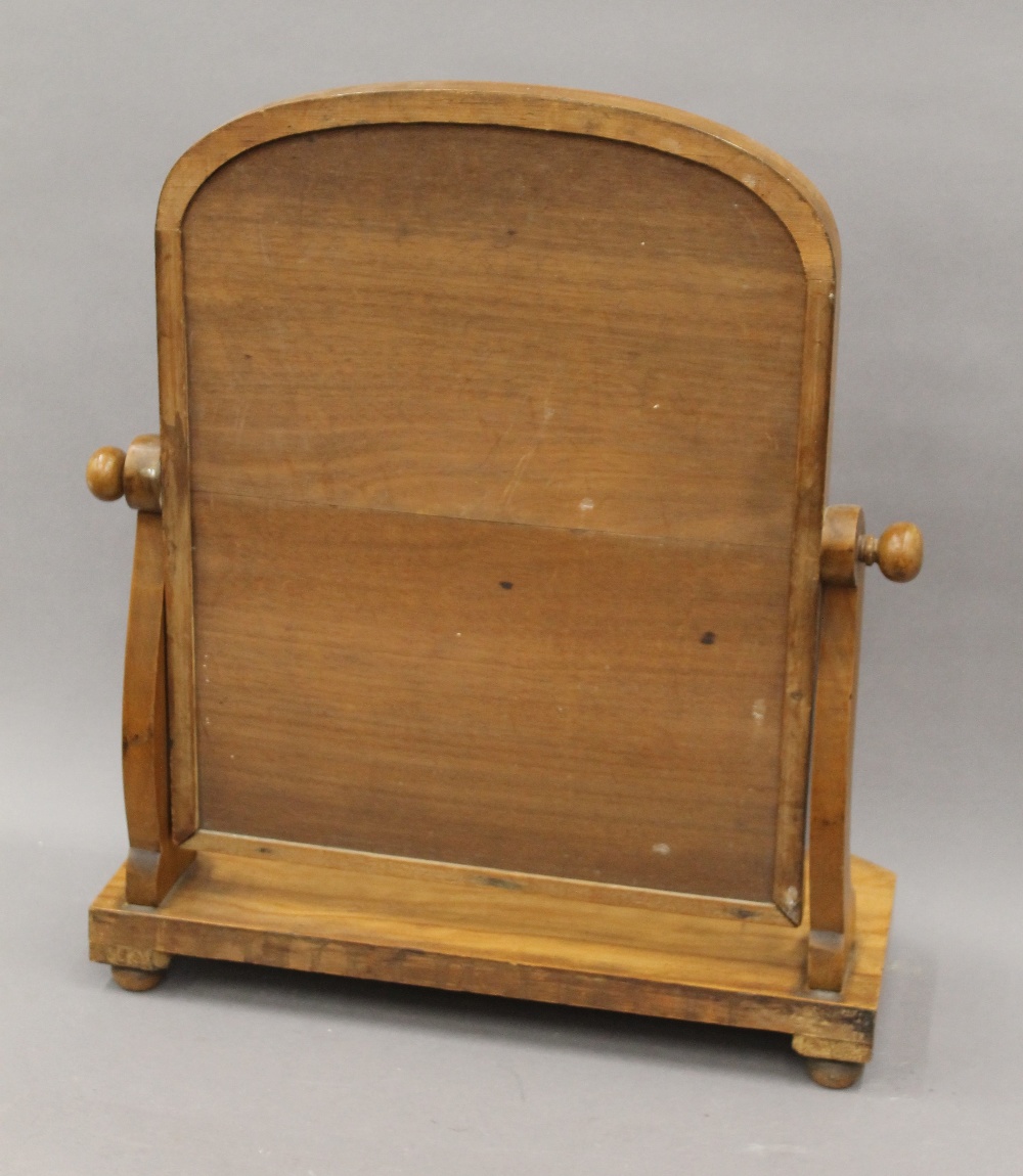 A Victorian toilet mirror. 58 cm high. - Image 2 of 2