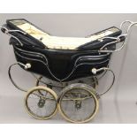 A vintage Silver Cross pram and a vintage Allwin pram