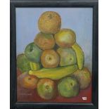 P SHEPHERD, Still Life Fruit, oil, framed. 23 x 29 cm.