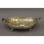 An 800 silver fruit bowl. 32 cm wide. 16.4 troy ounces.