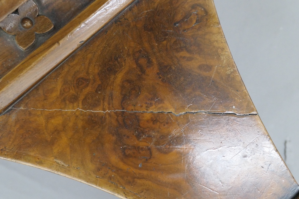 A Victorian burr walnut octagonal loo table. 144 cm wide. - Image 13 of 24