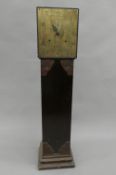 An early 20th century oak Grandmother clock. 116.5 cm high.