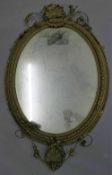 A 19th century gilt framed mirror.