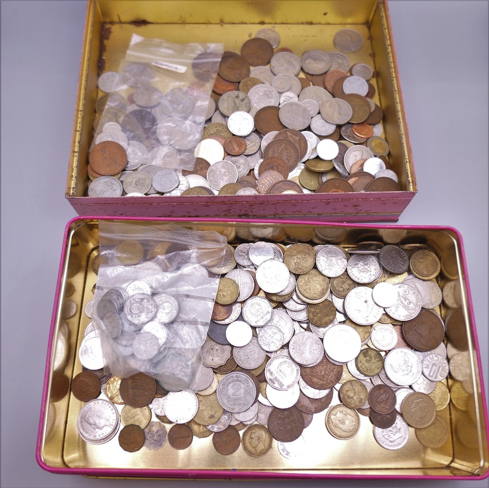 A coin collection.