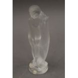 A Lalique style glass figure. 22 cm high.