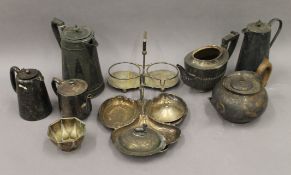 A quantity of silver plate