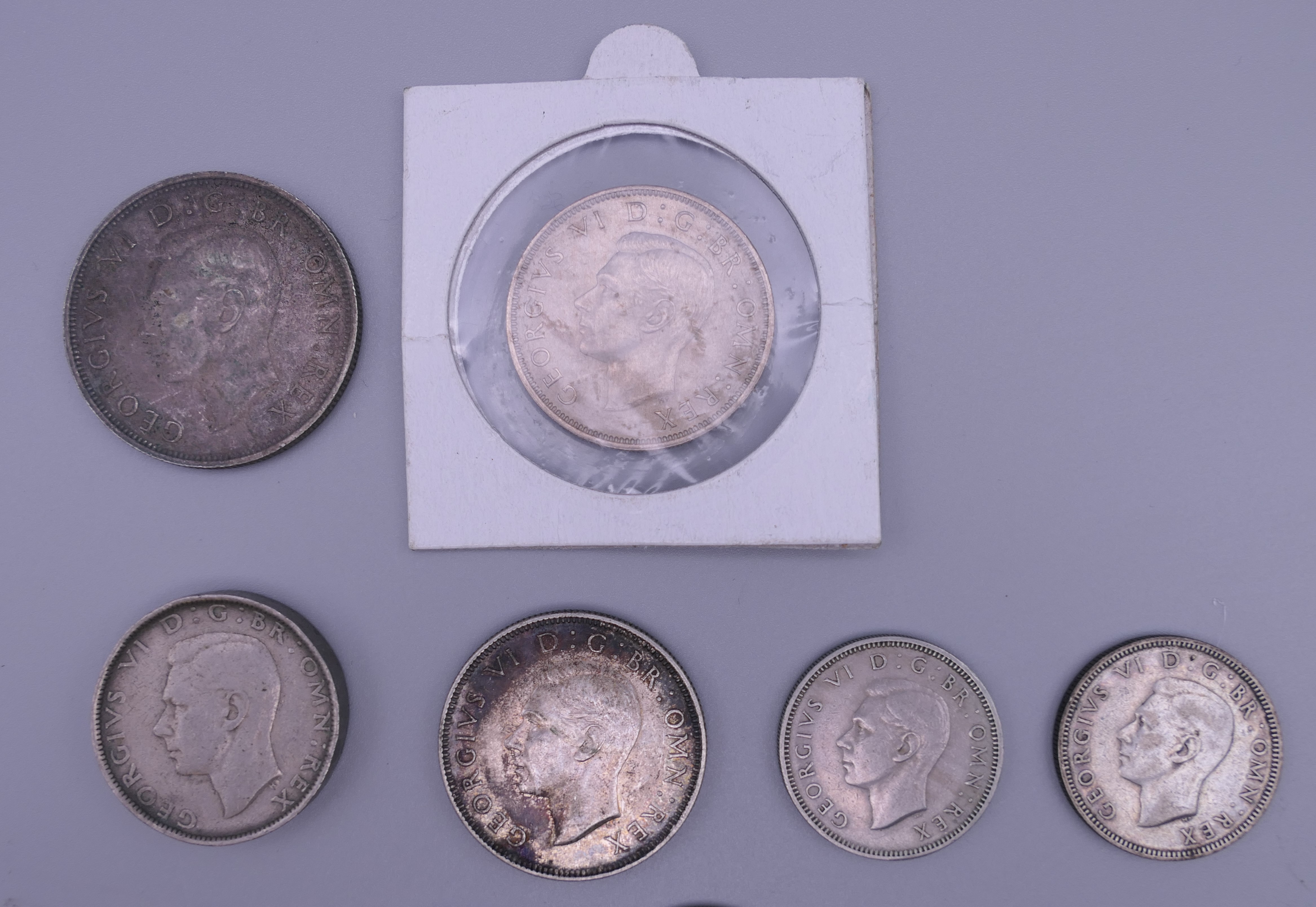 A collection of George VI coins, including pre 1947. - Image 3 of 5