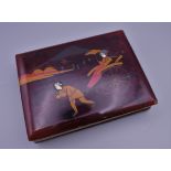 An early 20th century Japanese lacquered photograph album,