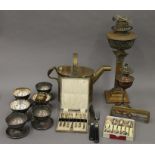 A quantity of miscellaneous metalwares.